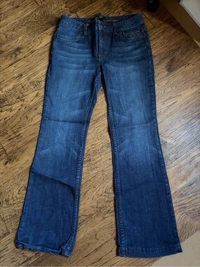Harley-Davidson Dark Blue Wide Leg Jeans 6